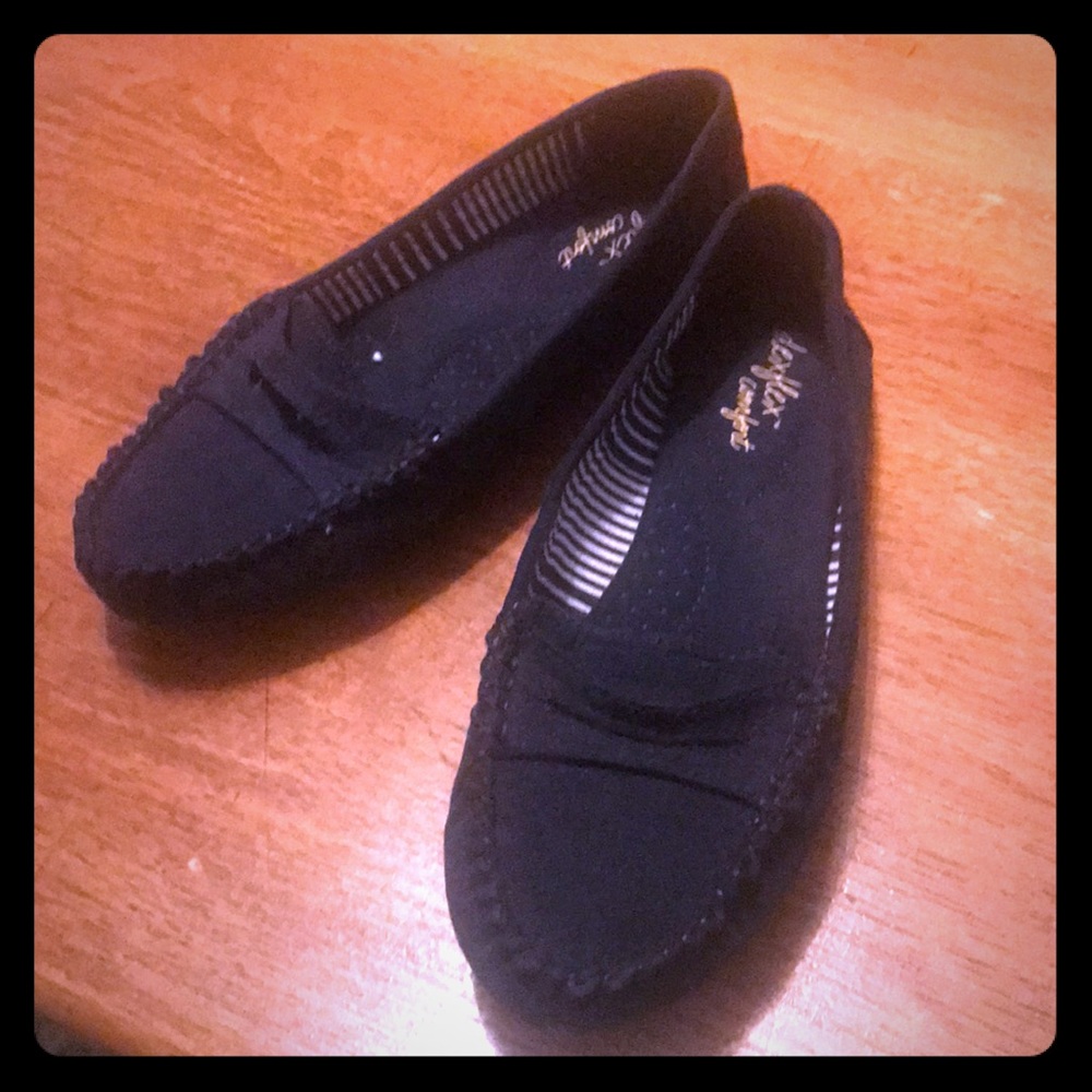 Navy loafers